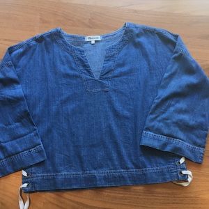 Madewell denim oversized top